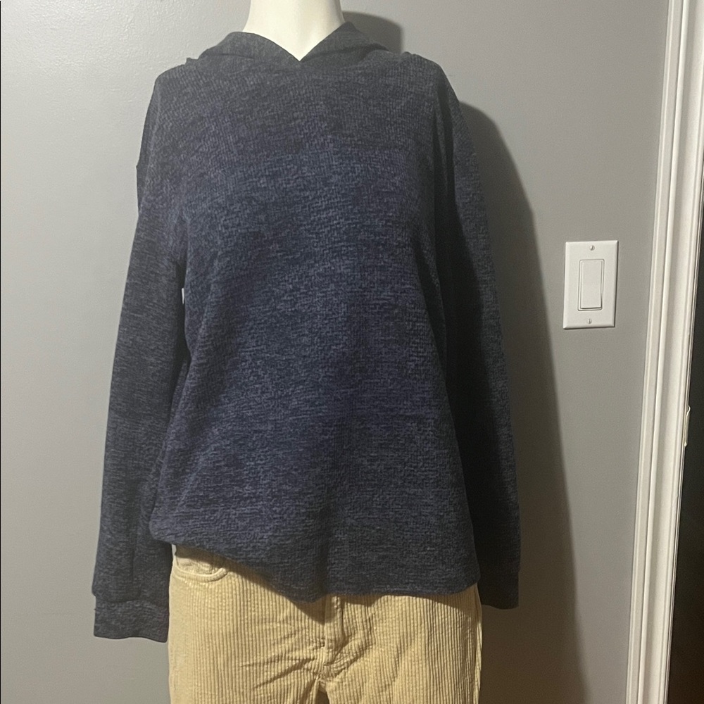 Cozy Navy Hooded Women's Sweater